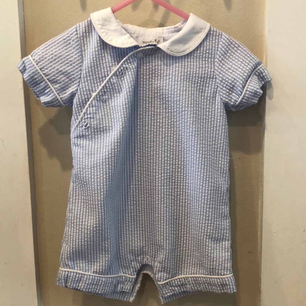 Boys Seersucker onesie